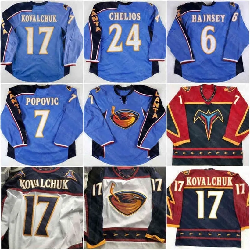 Ceo17 ILYA KOVALCHUK Maillot de hockey Atlanta Thrashers 15 DANY HEATLEY 39 Tobias Enstrom 16 Bobby Holik 32 Kari Lehtonen 19 Scott Mellanby 18