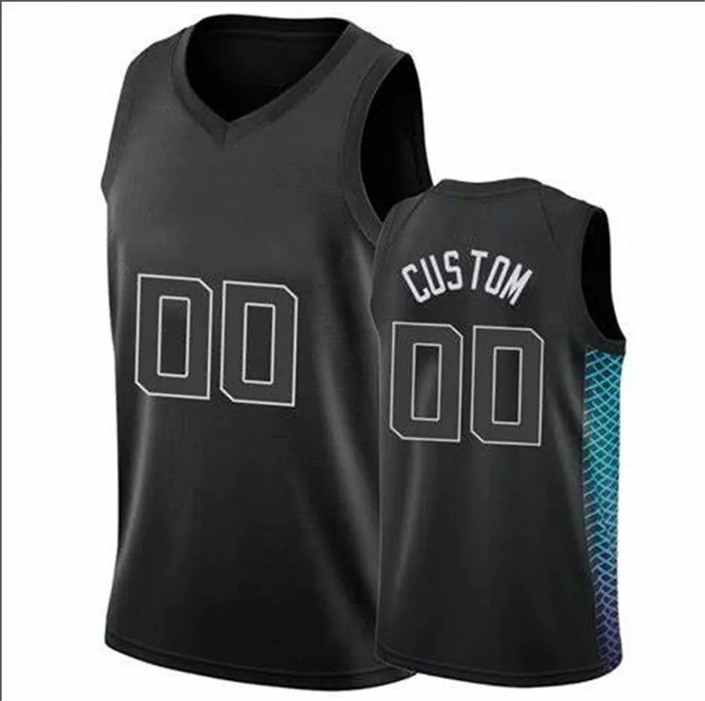 Impresso Charlotte Custom DIY Design Jerseys de Basquetebol Personalização Equipe Uniformes Imprimir Personalizado Qualquer Nome Número Mens Mulheres Crianças Juventude Meninos Preto Jersey