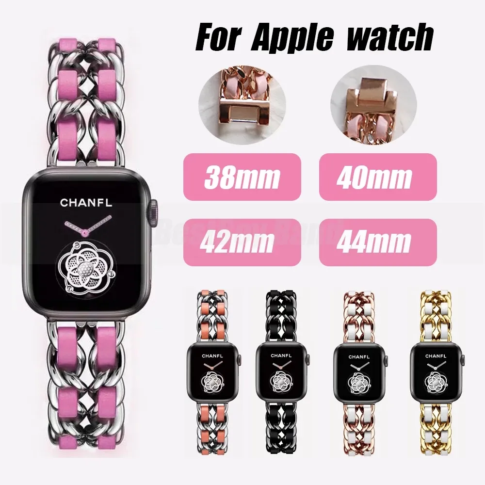 Stainless Steel Strap bands For Apple Watch Ultra 49mm 8 7 se 6 5 4 Band Business luxury 41mm 45mm 38mm 42mm Bracelet iWatch series 3 2 1 40mm 44mm