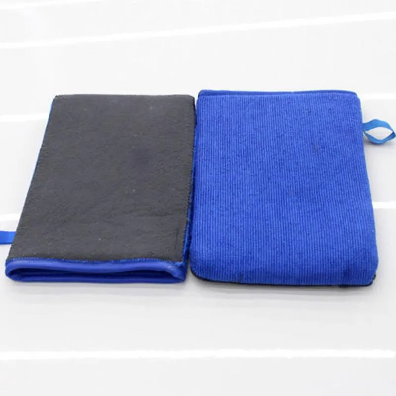 Voiture éponge gant de lavage argile tissu beauté meulage boue gants microfibre Auto soin nettoyage serviette nettoyage voiture