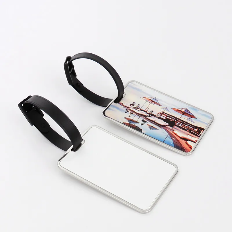 Favor Heat Transfer Blank Sublimation Metal Printable DIYLuggage tag anti-lost boarding pass