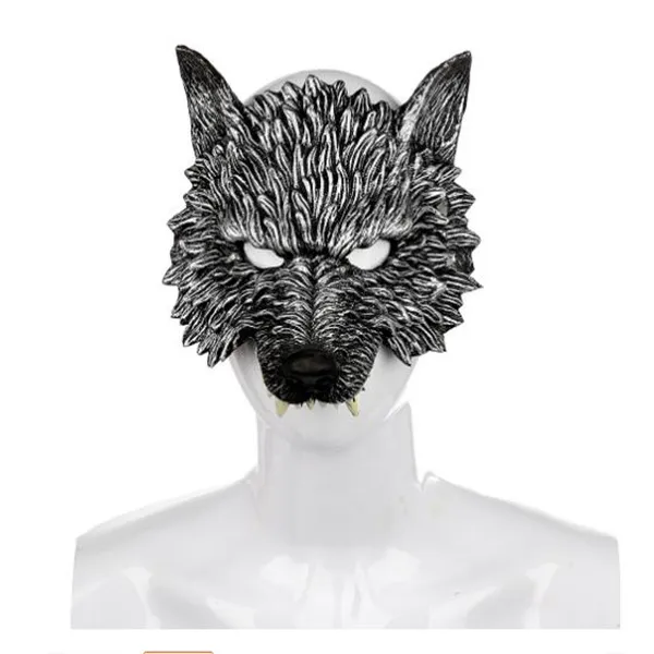 Halloween 3D Wolf Mask Party Masker Cosplay Skräck Wolf Masque Halloween Party Dekoration Tillbehör GC1412