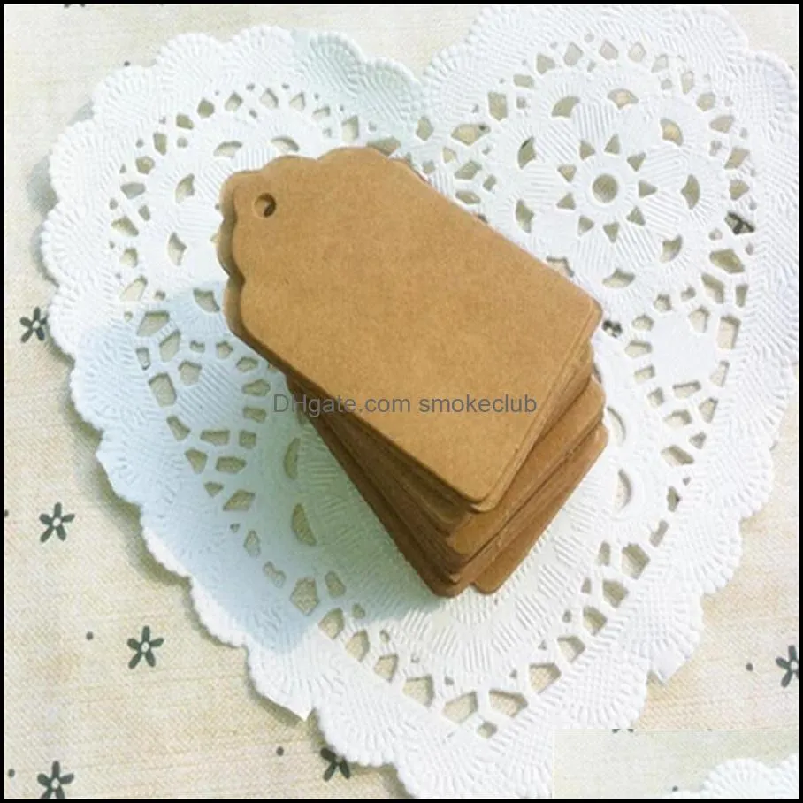 Party Decoration Wholesale Blank Price Tag Kraft Paper Gift Tag DIY Label