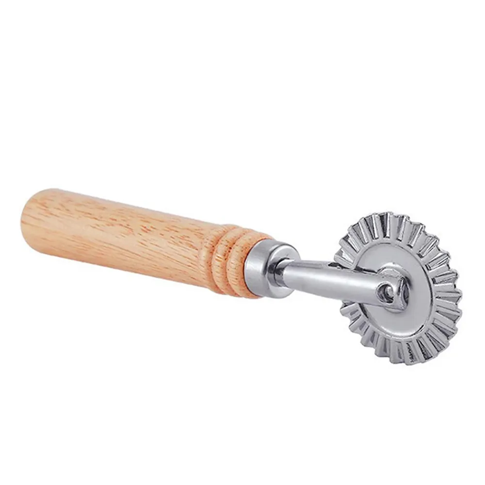 Stainless Steel Fluted Pastry Cutter Wheel - 6.3 Inch With Oak Handle For Pasta, Ravioli & Dumplings - View #8