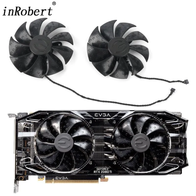 Fãs de resfriamento de 87 mm PLA09215S12H PLD09220S12H SUBSTITUIÇÃO DE VENÇO DE CONFRADOR para EVGA RTX 2060 2070 2080 Ti Super Graphics Video Leting Fansf Fansf