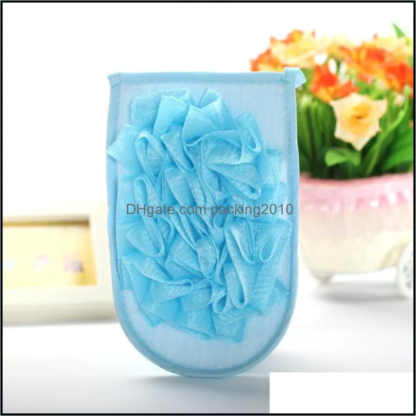 Colorful Bathing Towel Comfortable Soft Two Sided Bath Gloves For Bathroom Exfoliating Shower Brushes New Arrival 2 2qq CB