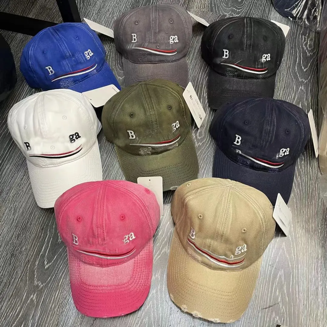 Yüksek Kaliteli Şapka Mektubu Beyzbol Şapkaları Erkekler İçin Casquette Bayan Şapkaları Sokak Gömme Sokak Modası Plaj Güneş Sporları Topu kapağı 8 Renk Ayarlanabilir Boyut 56-58cm