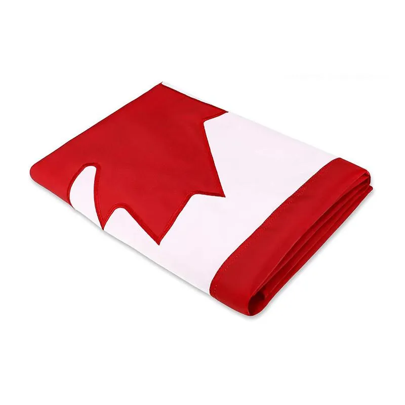 Fly Breeze 3x5FT 2X3FT 90X160CM 60X90CM Foot Canada Flag Header Double Stitched Canadian National Flags Banner For Festival Home Decoration 3 X 5 2X3 Ft