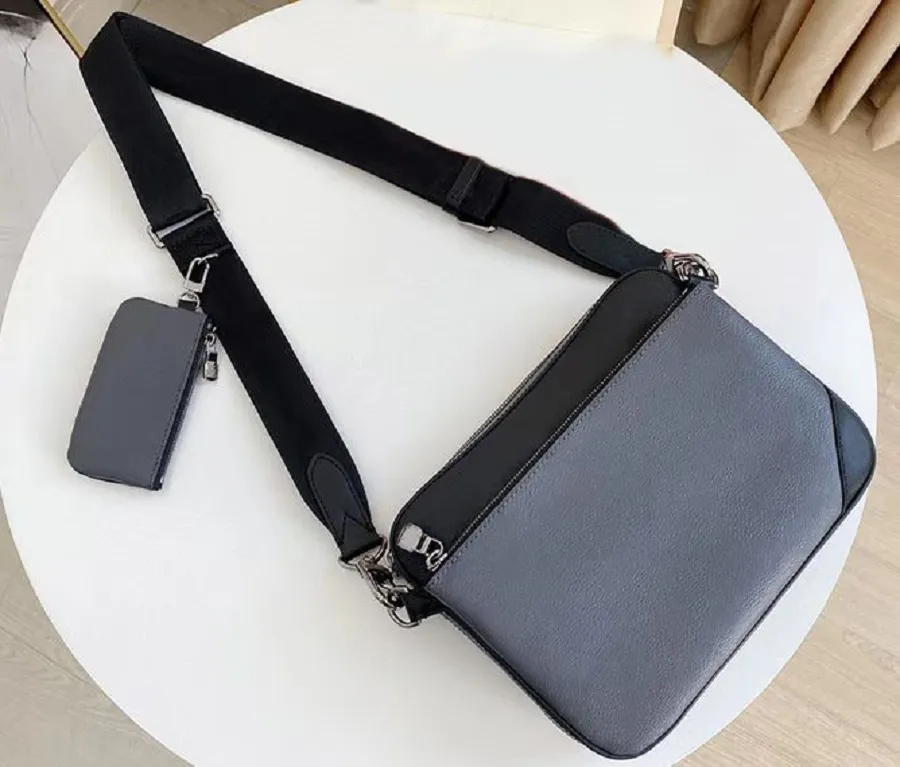 3 In 1 Crossbody Bag Mens Messenger Wallet Fashion Designer