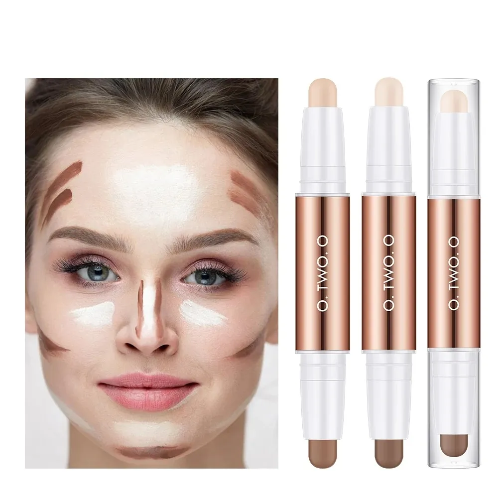 Bronzers a doppia testa Contour Stick Highlight ShadowFacial Pen Waterproof Bronzers Concealer Pencil Make-up per le donne