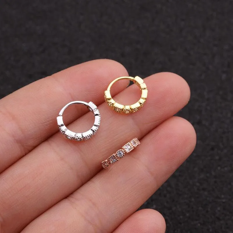 Snug gold outlet hoop earrings