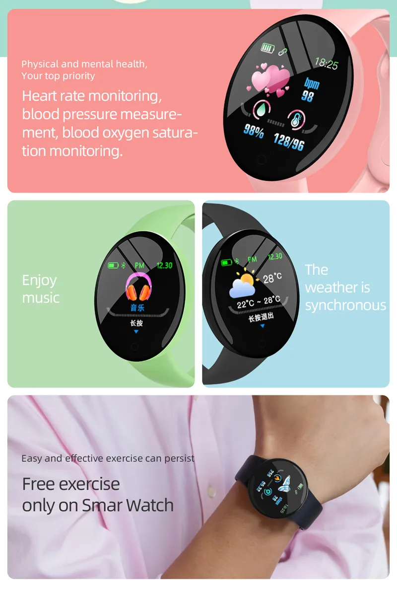 Fitness Tracker Fitness Watch Activity Tracker Heart Rate Monitor Wireless  Smart Wristband Bracelet, Waterproof Fitness Watch - Walmart.com