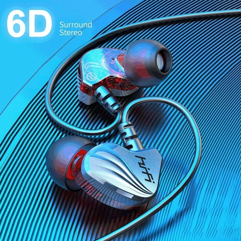 Olhveitra Trådbundna hörlurar In-Ear för dator iPhone Samsung PC 3,5 mm hörlurar Auriculares Stereo Headset Gamer Handfree With Mic