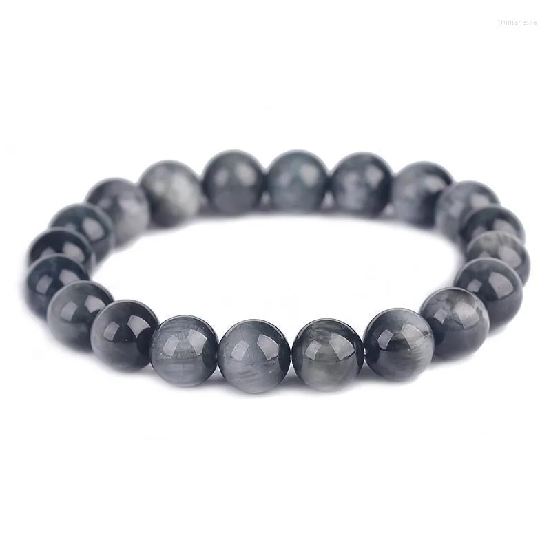 Chaîne à maillons naturel 6A gris oeil d'aigle bois alexandrite cristal bijoux chanceux soleil roue manipulateur bracelet pour hommes et femmes couples Trum22