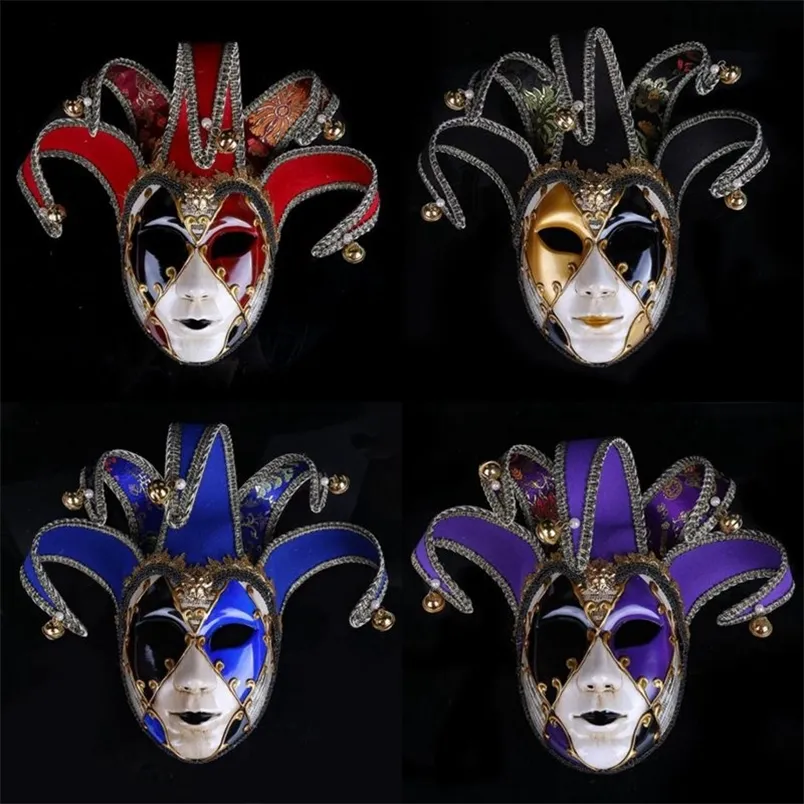 Venetian Masquerade Mask Phantom of the Opera Halloween Clown Mask Party Event Ball Supplies Decoration 220812