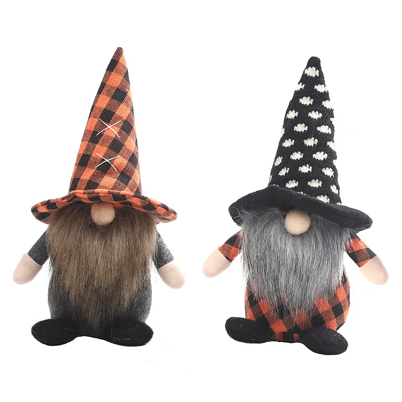 Fournitures de fête Halloween Gnome Décorations Main Elfe En Peluche Poupée pour Home Bar Décor Ménage Ornements Enfants Cadeaux XBJK2208