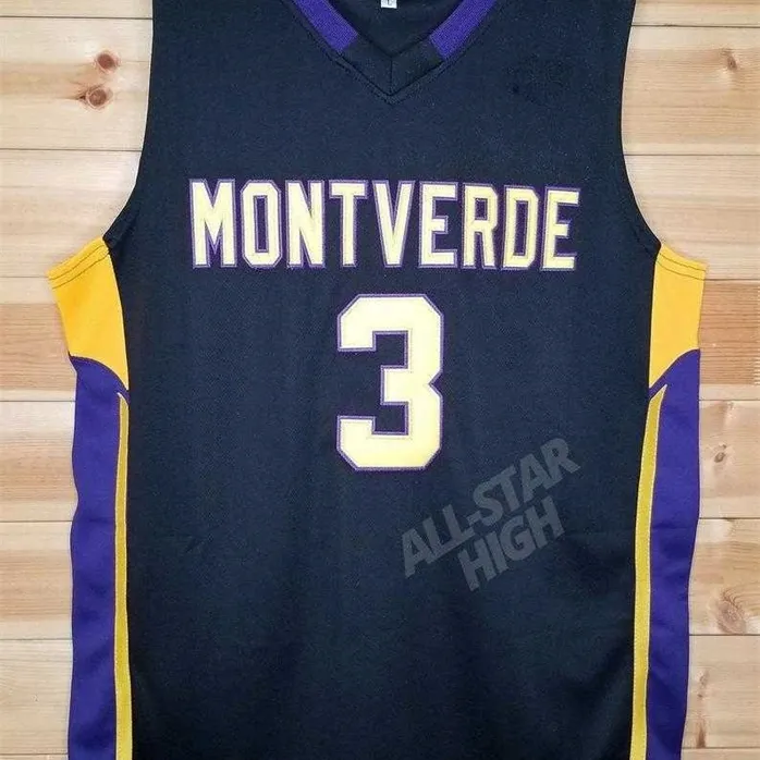 SJZL98＃3 D'Angelo Russell Retro Montverde High School Throwback Basketball Jerseyは任意の数と名前をステッチしました