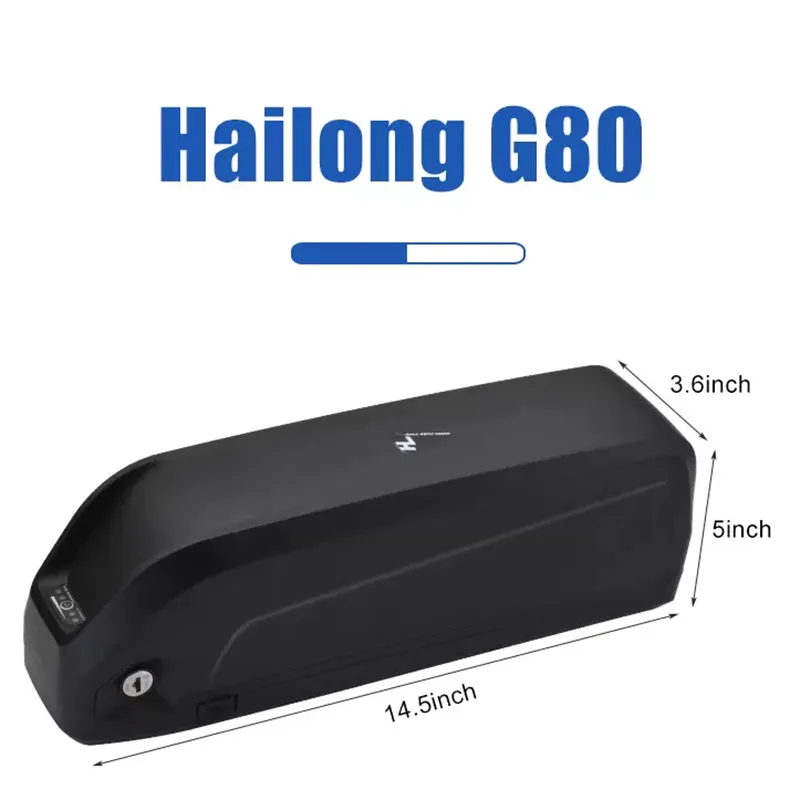 HAILONG G80 52V 17.5AH BATERAGEM DO TUBO DO LOBRE