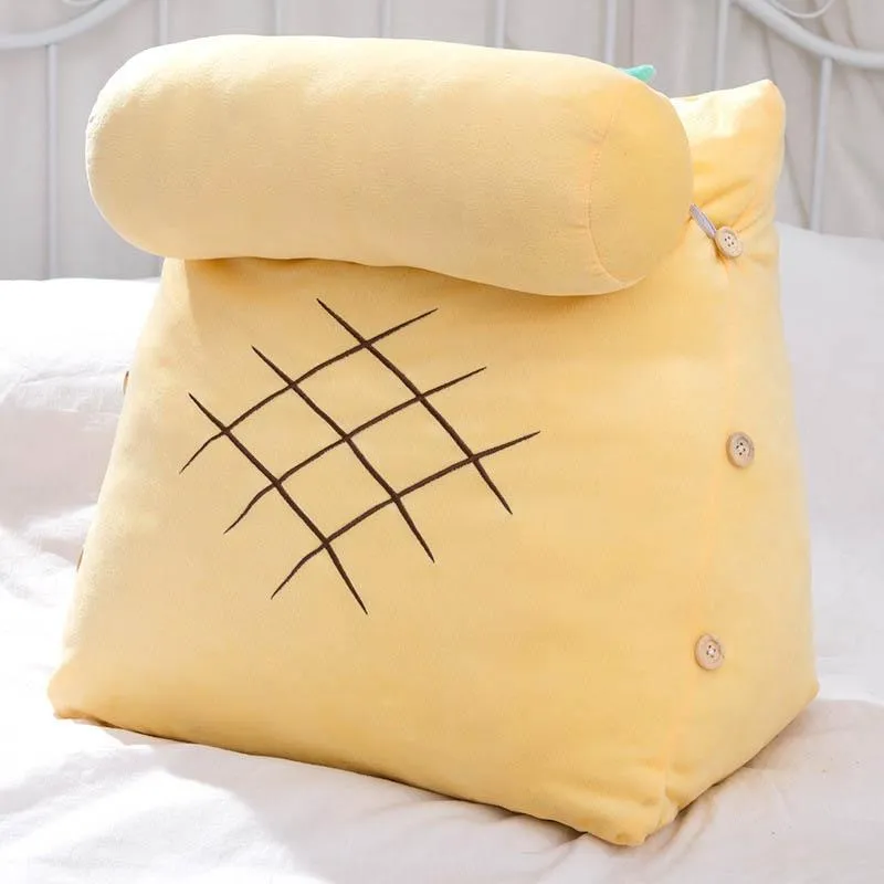 Cuscino/cuscino decorativo morbido cuscino lombare animale di lettura della frutta posteriore rimovibile supporto per la vita lavabile arredamento per la casa