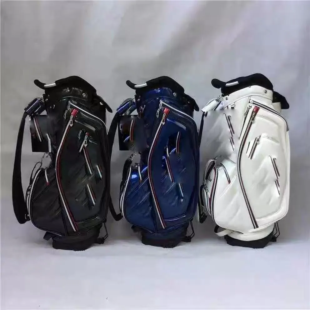 Trek Ro Pulley Golf Bagsshardness Plastic Base Geavanceerde Outdoor Fabric Handtas Materiaal Karzeltas Wielen en trek Rod Top Crystal Materials Custom All Leather Box