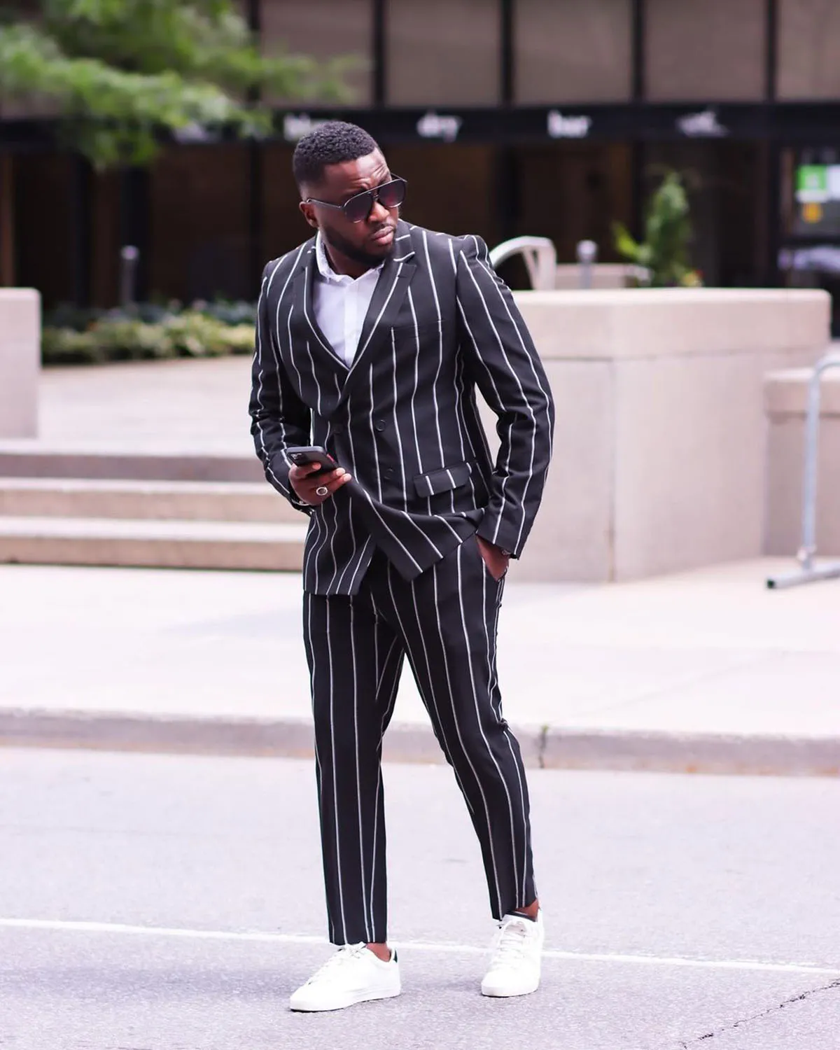 Plus Size Black Striped Tuxedos Men Pants Suits Set Slim Fit Peaked Lapel Outfits Wedding Blazer Jacket From Greatvip 74.86 DHgate.Com