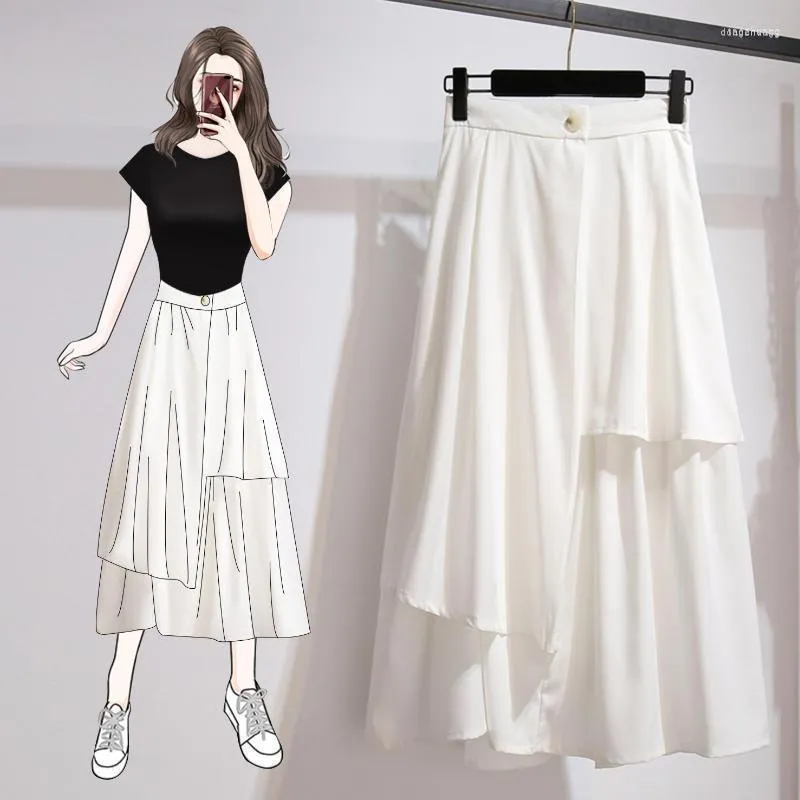 High waisted white skirt 5xl outlet