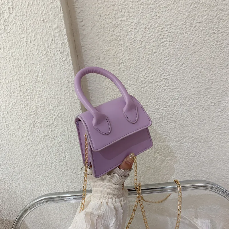 Mini borsa piccola Borsa a tracolla con polizza di carico a mano con trama coreana femminile Borse a tracolla a catena stile semplice moda