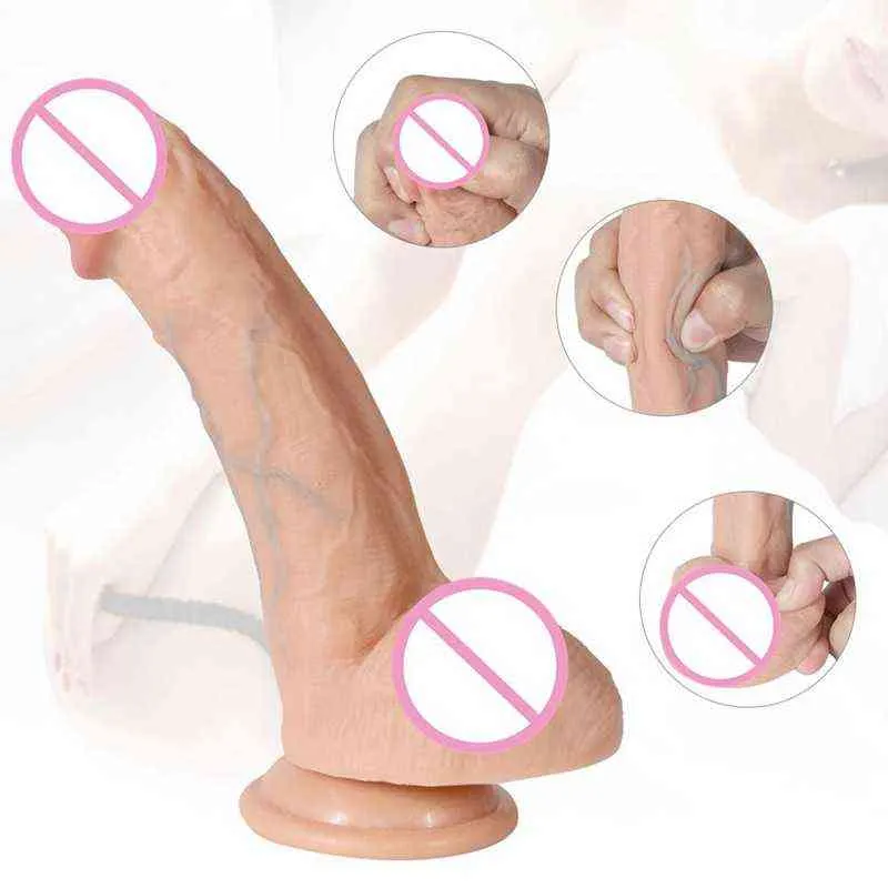 NXY Dildo Double Hardness Penis 시뮬레이션 흡입 컵 인공 부드러운 여성 자위 마사지 스틱 그리기 및 삽입 0318