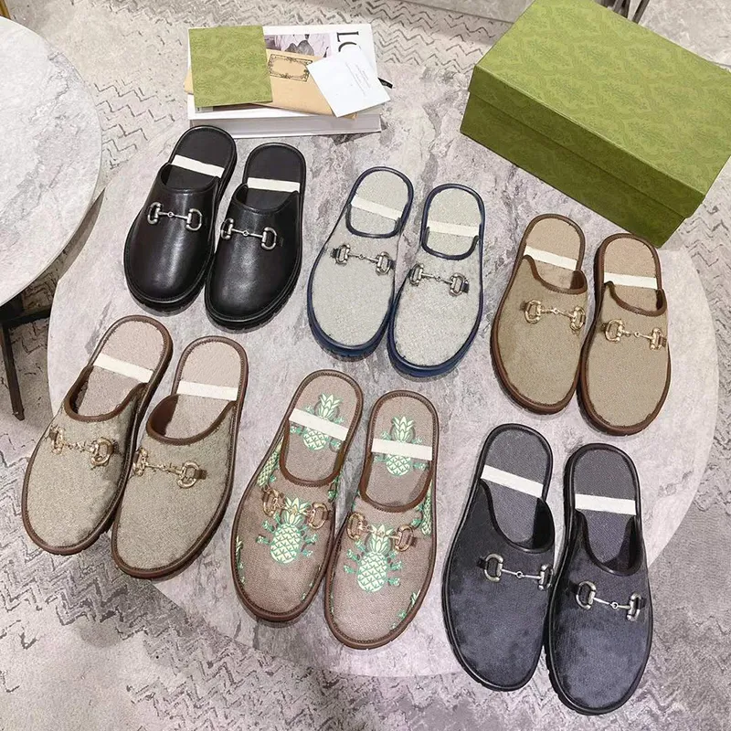 Leather mule slides deals
