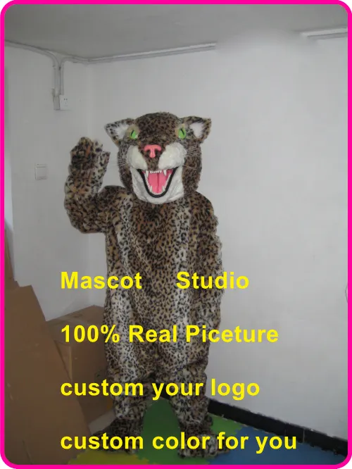 Panthère léopard jaguar cougar mascotte costume personnalisé fantaisie kits anime mascotte déguisement carnaval 40017