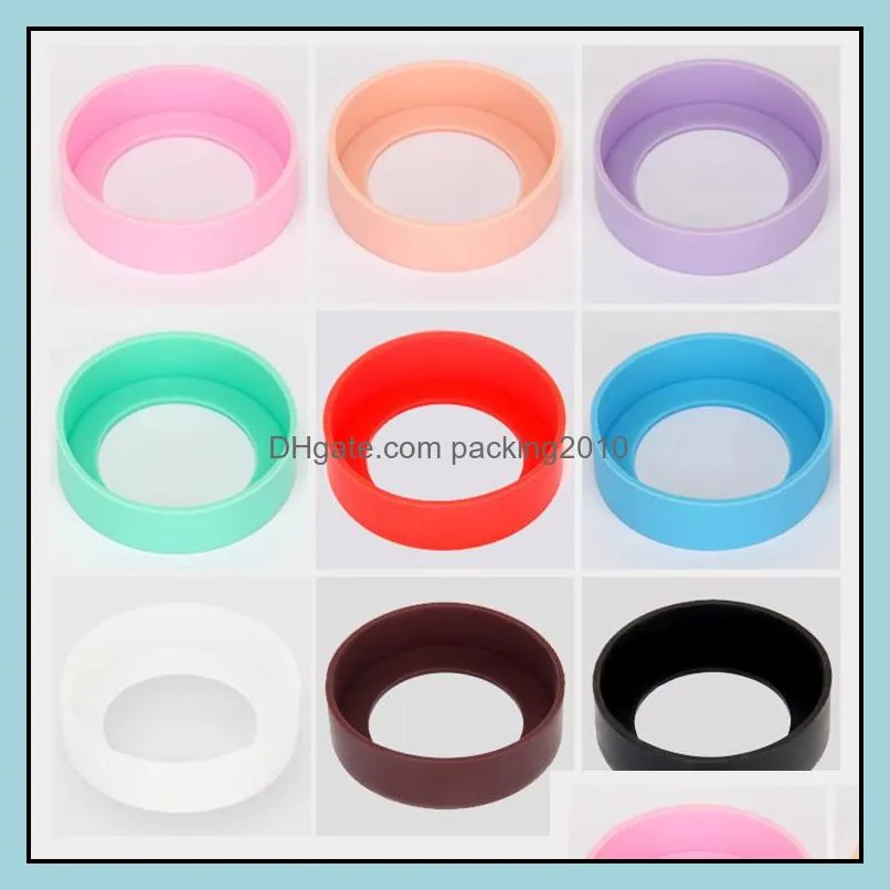 7 7.5 8cm Tablemat Silicone Heat-Resistant Coaster for Water Bottle Protective Cup Mat x 02