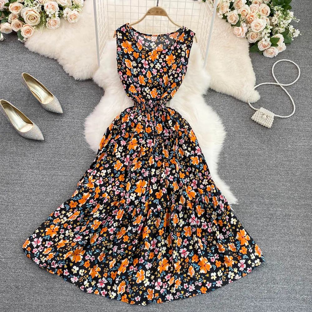Cotton maxi beach dress summer sleeveless floral print crew neck empire waist ankle-length from Dhgate Basic & Casual Dresses - price 25.68 Cotton maxi beach dress summer sleeveless floral print crew neck empire waist ankle-length from Dhgate Basic & Casual Dresses - price 25.68