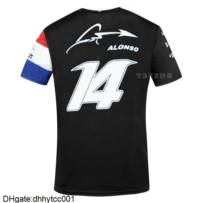 T-shirts F1 Formule 1 T-shirts Compétition Audience T-shirt Alpine Team Motorsport Alonso Racing Car Fans Jersey Chemise à manches courtes Vêtements Équitation G0mr 9vjj