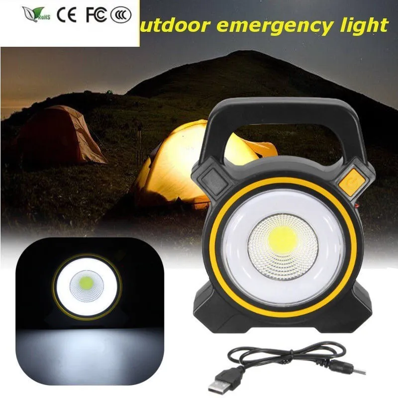 Nouveau KB819 batterie intégrée solaire Portable Rechargeable LED projecteur extérieur jardin travail projecteur éclairage carré lanterne Yunmai