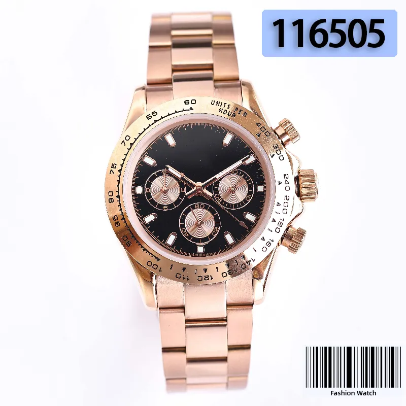 Mens Relógios Rolx Fábrica Ouro 116505 Aço Inoxidável Vidro Safira À Prova D 'Água Super Luminoso Movimento Cronógrafo 41mm Montreux Luxo X1CDR