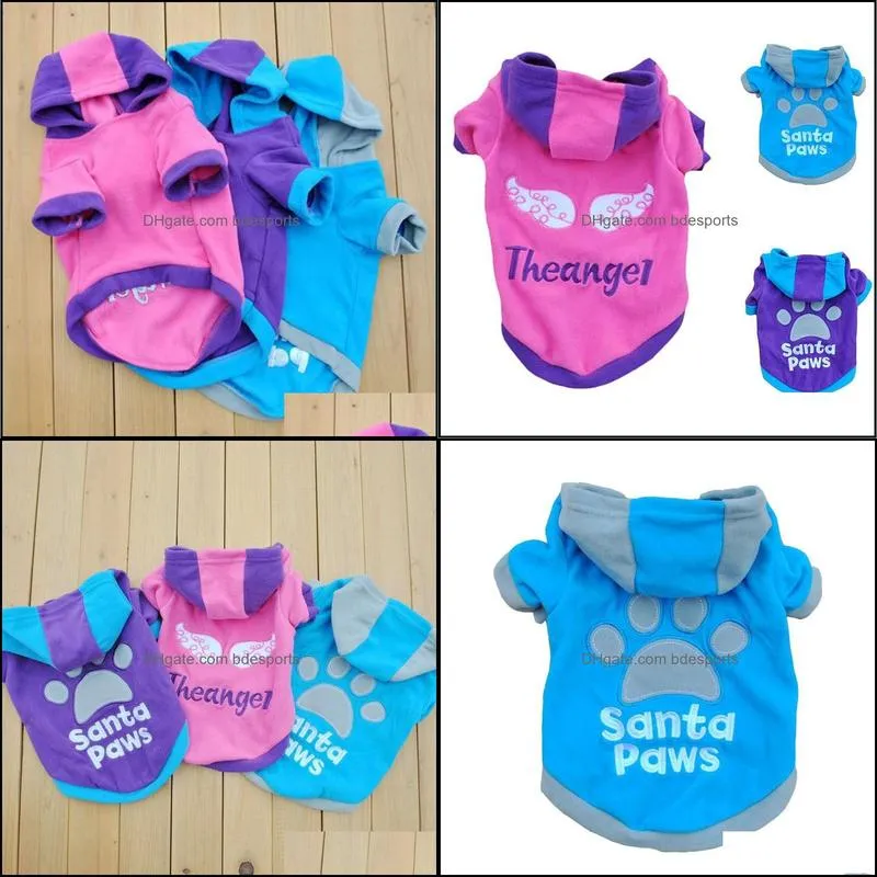 Dog Apparel Supplies Pet Home Garden Small Cat Sweatshirt Coat Fleece Clothes Hoodie Sweater Xs-L Drop Delivery 2021 Xd9Ru