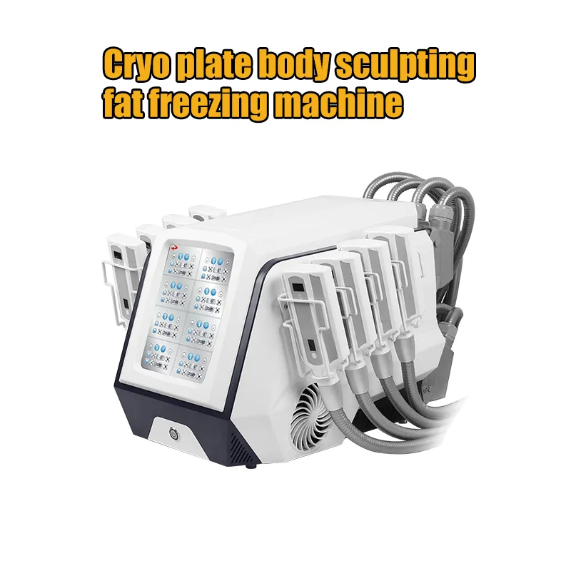 En yeni kriyoskin eller Cryolipolysis vücut şekillendirme makinesi 8 cryopad ile birlikte çalışan