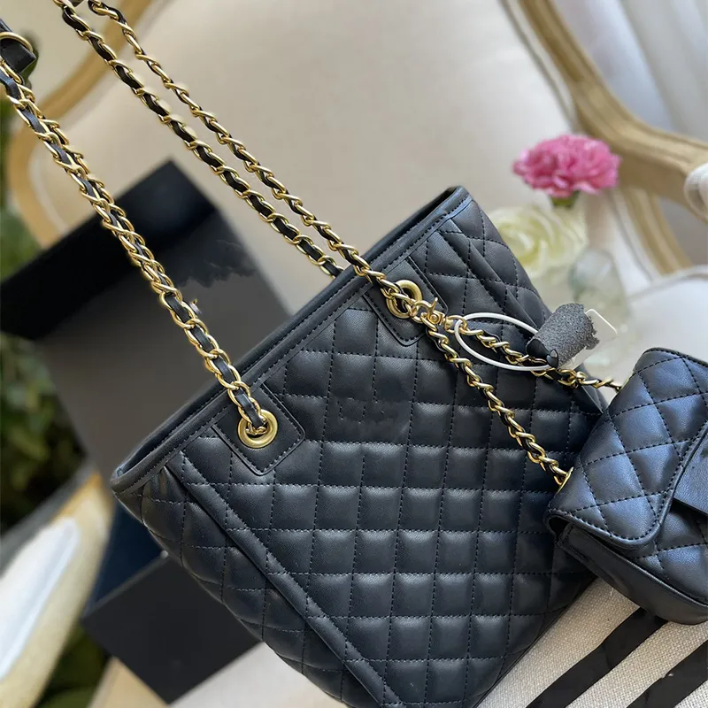 2022 Haute Qualité Mode Sac À Main Grand Nom Designer Sac 2 en 1 Porte-Monnaie En Cuir Noir Dames De Luxe Épaule Messenger Sac Portefeuille Sacs À Main Fourre-Tout Pour Femmes