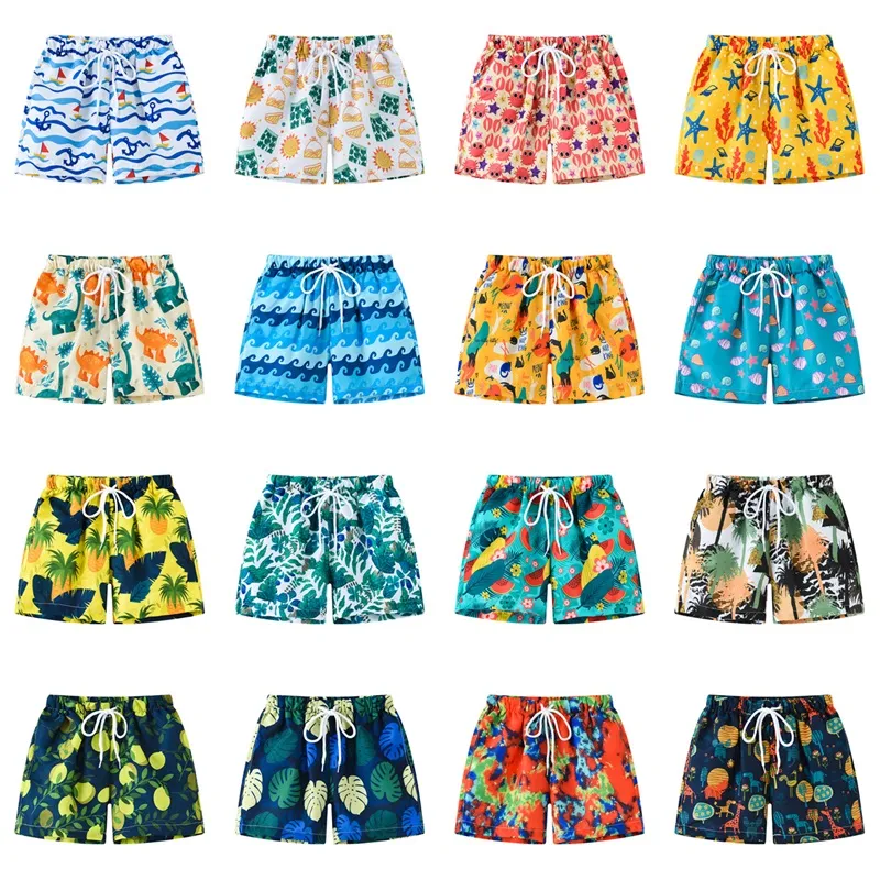 Pantaloncini per bambini Ragazzi Ragazze Moda Cartone animato Animale Pantaloni da spiaggia Bambini Pantaloni sportivi casual Pantaloncini da bagno Sottile Abbigliamento per bambini 10 anni E3