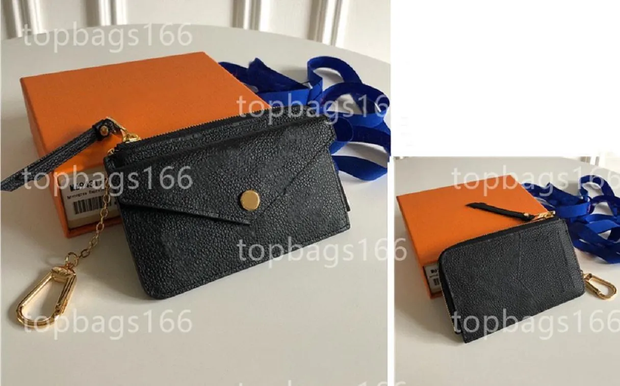 Oryginalne skórzane torby designerskie M69431 Recto Verso Clip Empreinte Monety Portse Wheverope Money Bag Luksusowe designerskie torby Vintage Cowhide305J