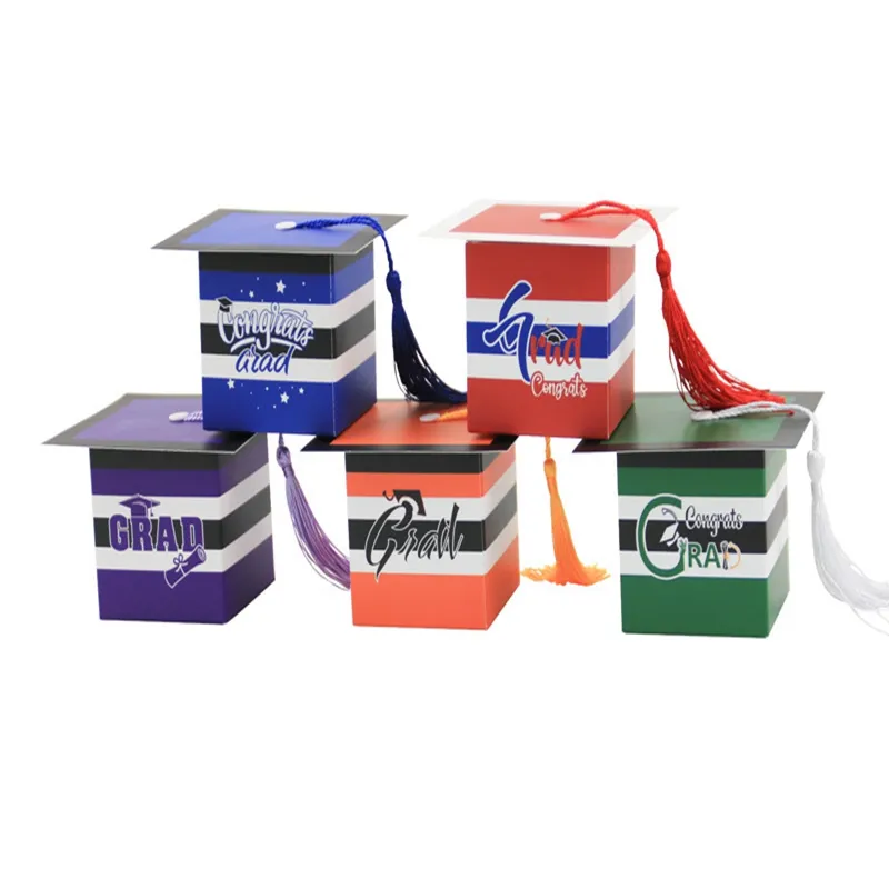 Gift Wrap Graduation party doctor hat candy box Bachelor hats packaging gifts box