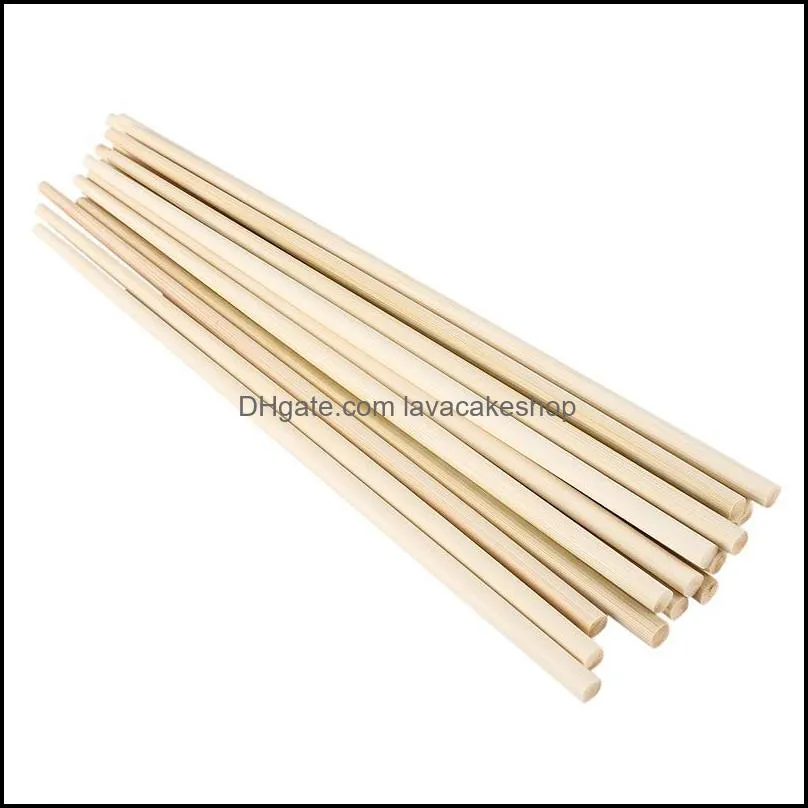 chopsticks 10 pair 24cm long beige bamboo chinese traditional kitchen