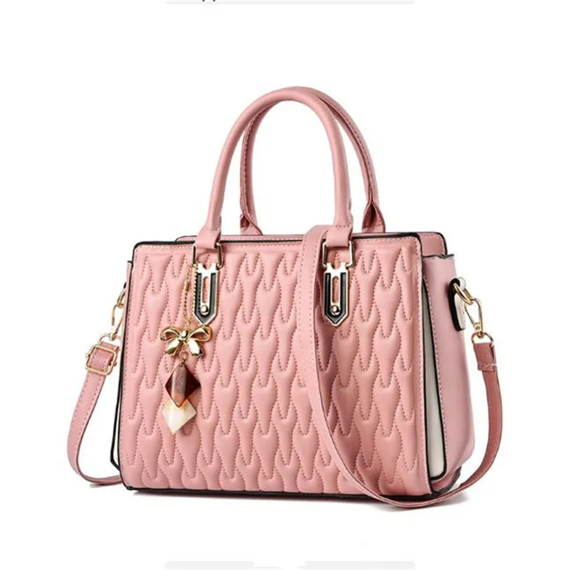 Hot Pink Luxury Handbags Famous Women Bags Designer Brand Lady Classic Plaid Shoulder Crossbody Bag Leather Female Messenger handbag