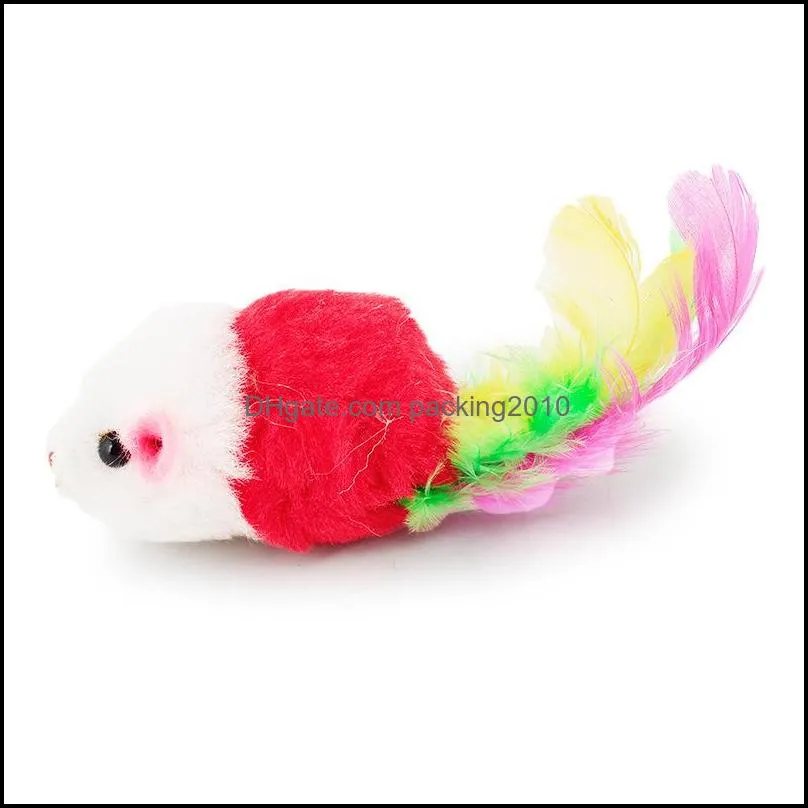 Colorful Cat Toy Lovely Mouse For Cats Dogs Funny Fun Playing Contain Catnip Toys Pet Supplies