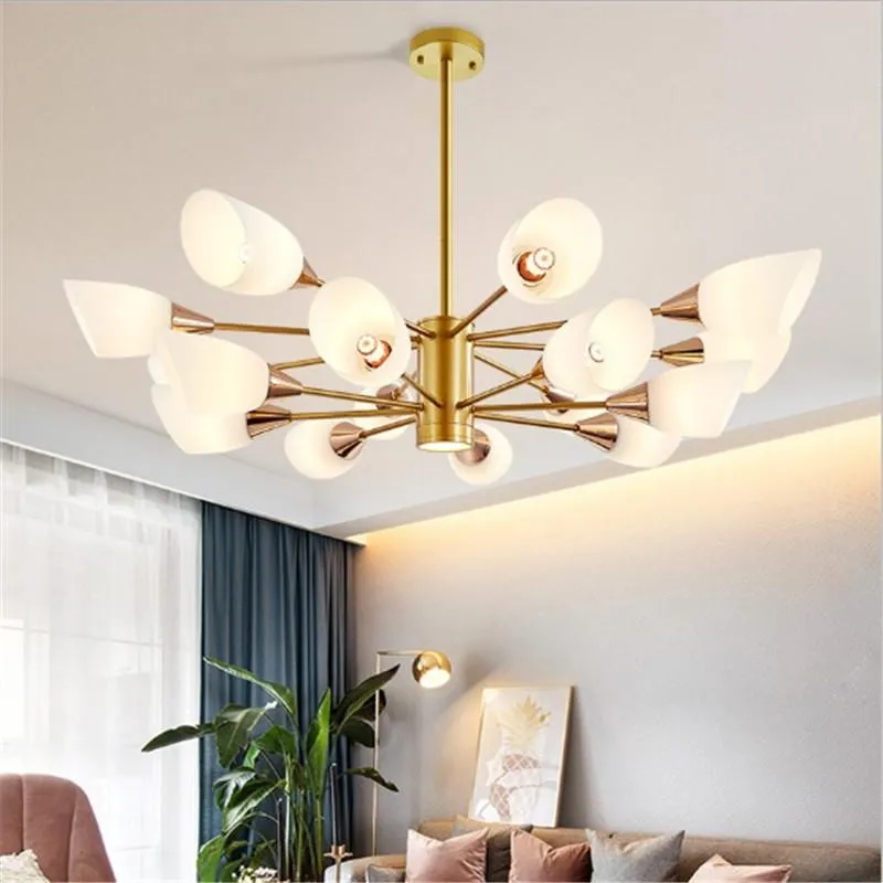 قلادة مصابيح Universal E27 LAMP HEAD NORDIC ROOM ROOM SHANDELIER POST-MODERN DIANING LIGH