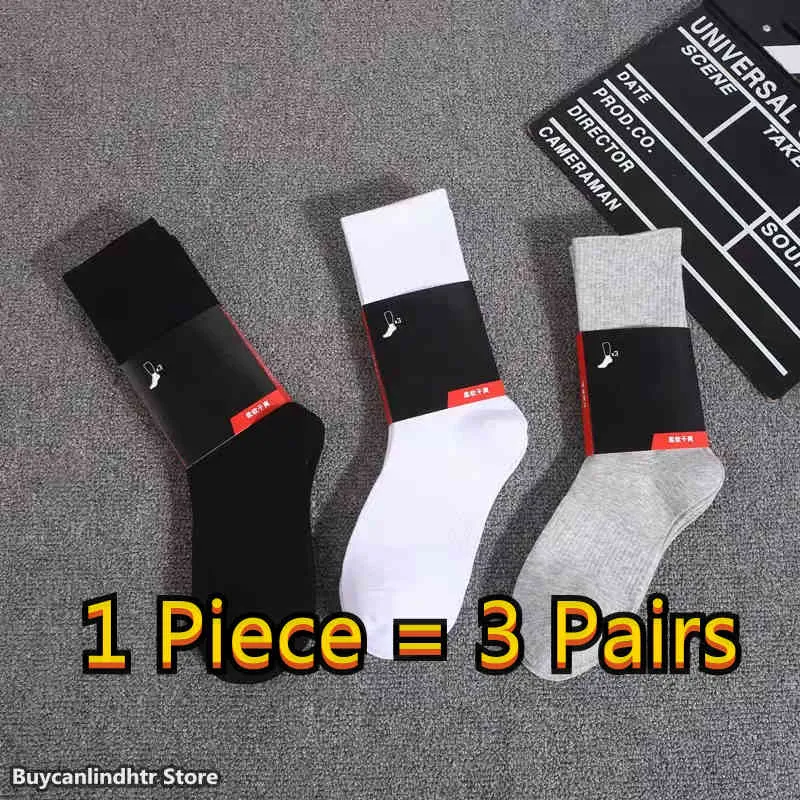 chaussettes pour hommes Femmes Coton de haute qualité All-match classique Cheville Lettre Respirant noir et blanc Football basket Chaussette de sport en gros WDLL