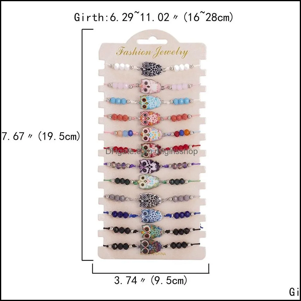 Bohemian color palm mixed Bracelet strands 12 pieces soft pottery Adjustable beaded bracelets