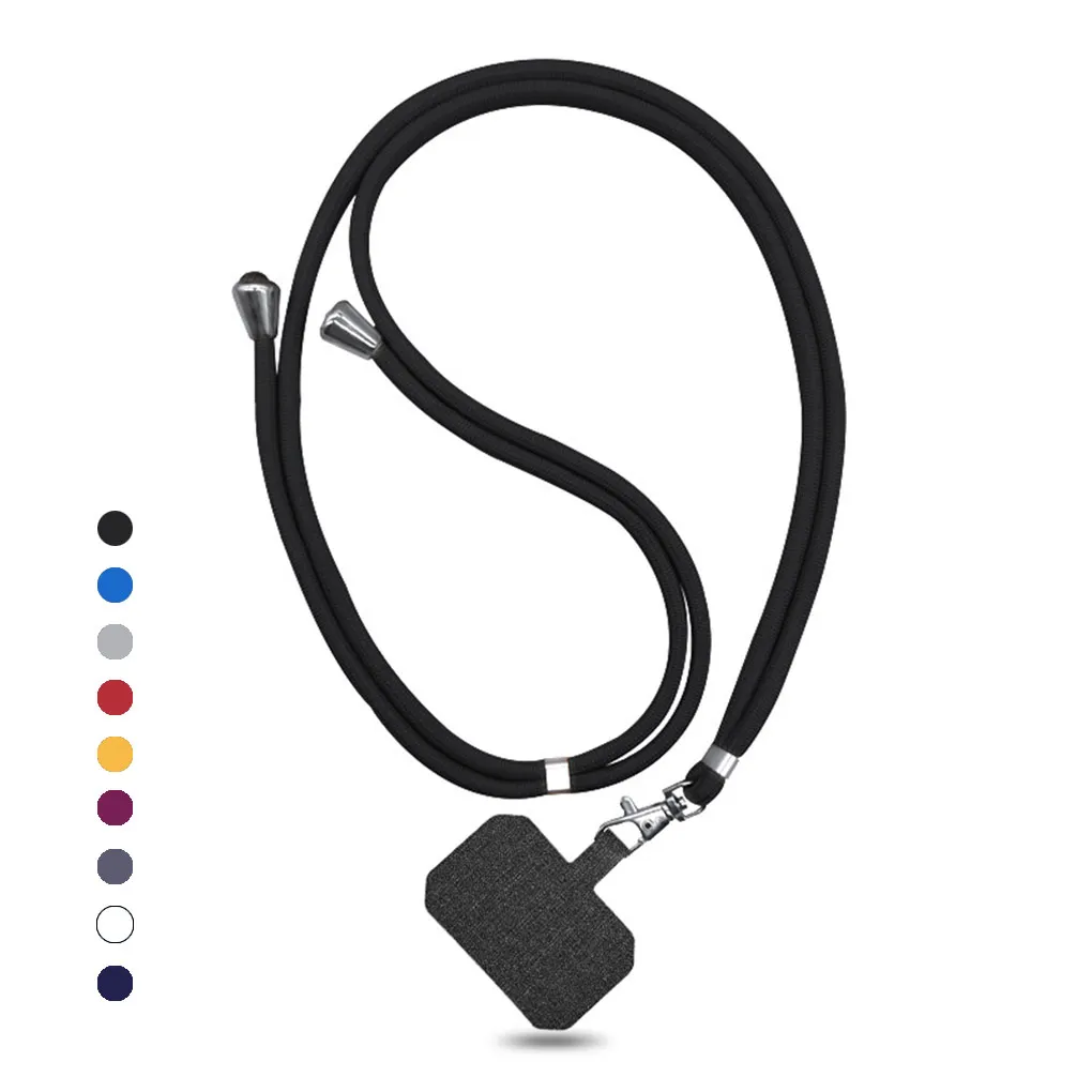 Universal Crossbody Patch Phone Lanyards Mobile Phone Strap Lanyard 9 Colors Soft Rope for CellPhone Hanging Cord