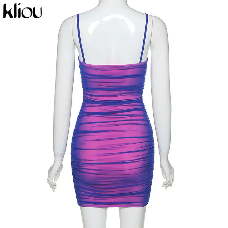 issa mesh mini dress in blue & pink Women's Letisha Strapless Mini Dress Blue in Size XL by Outcast main image 1