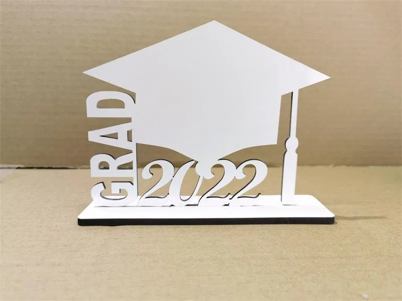 Sublimation Blank Graduation Photo Frame Heat Transfer Photos Album Wooden Desktop Decoration DIY Creative Graduation Gift